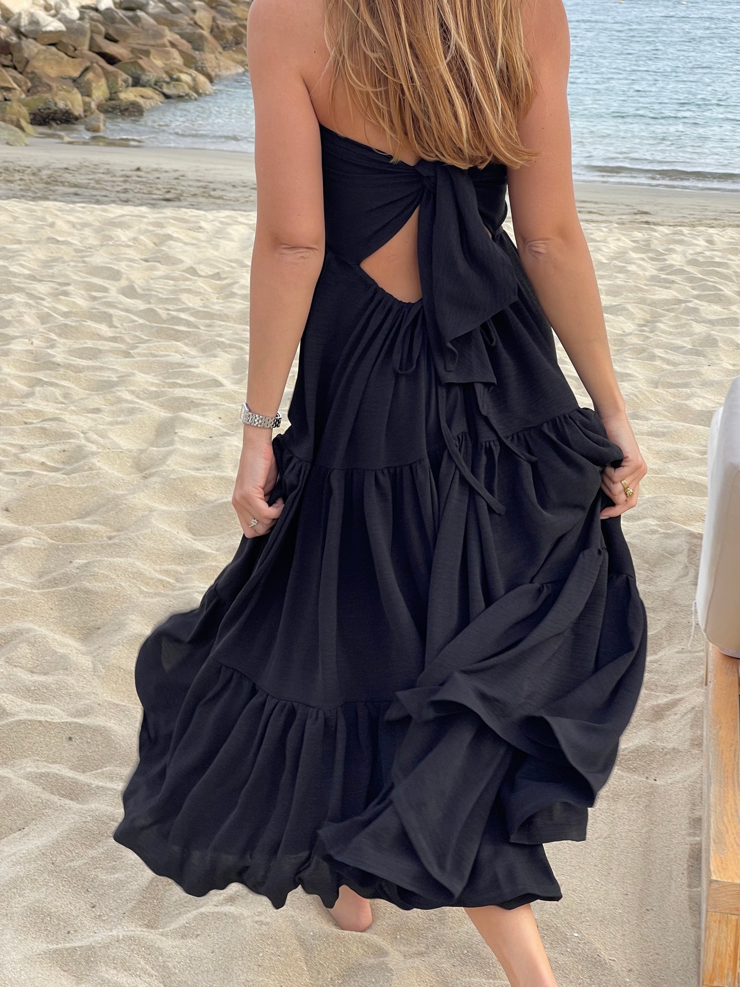 Vestido Esmeralda Negro