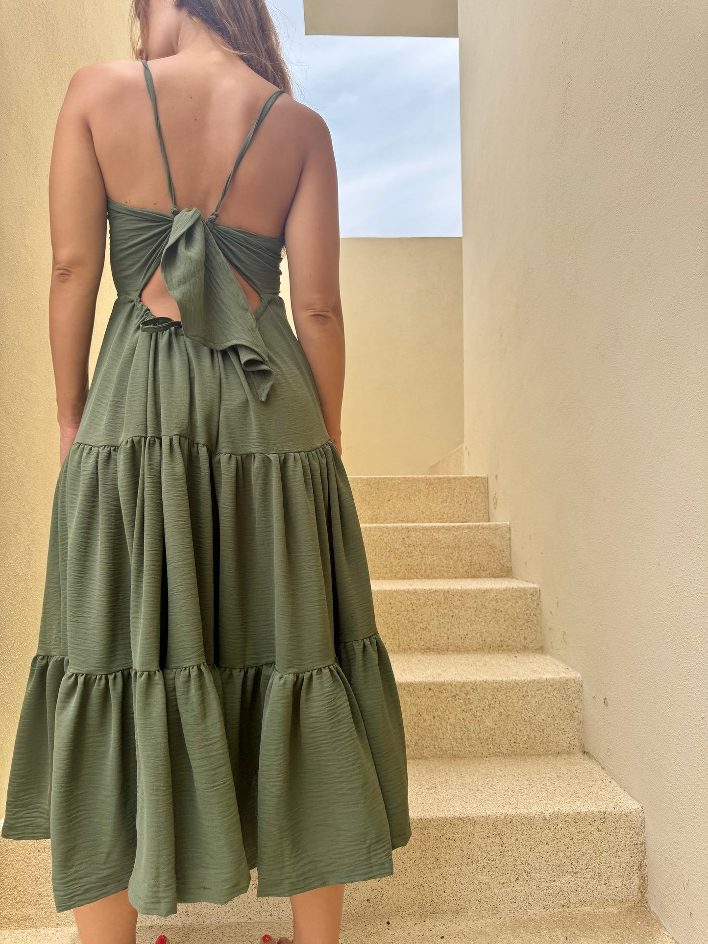Vestido Esmeralda Militar