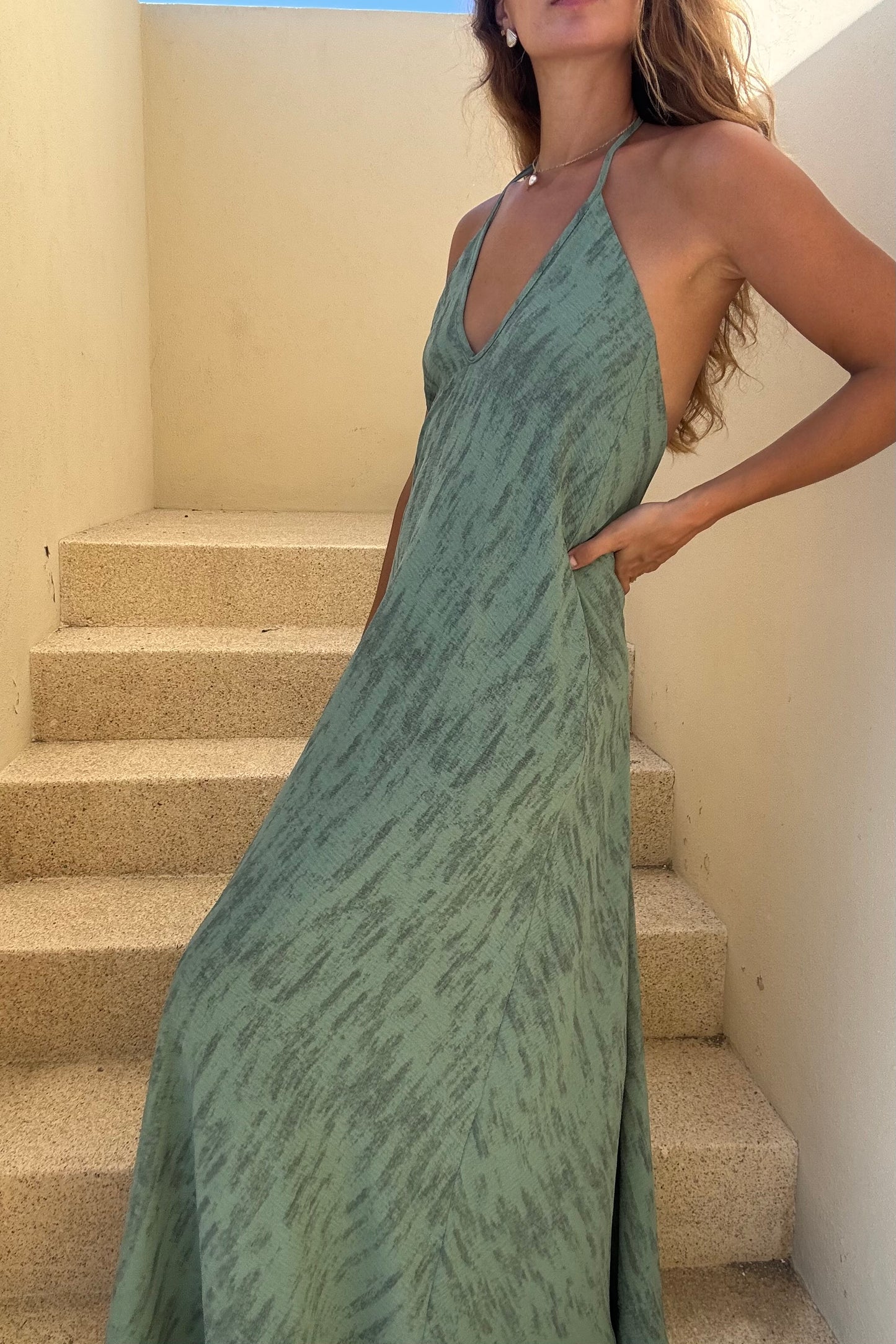 Vestido Moana Verde Jaspe