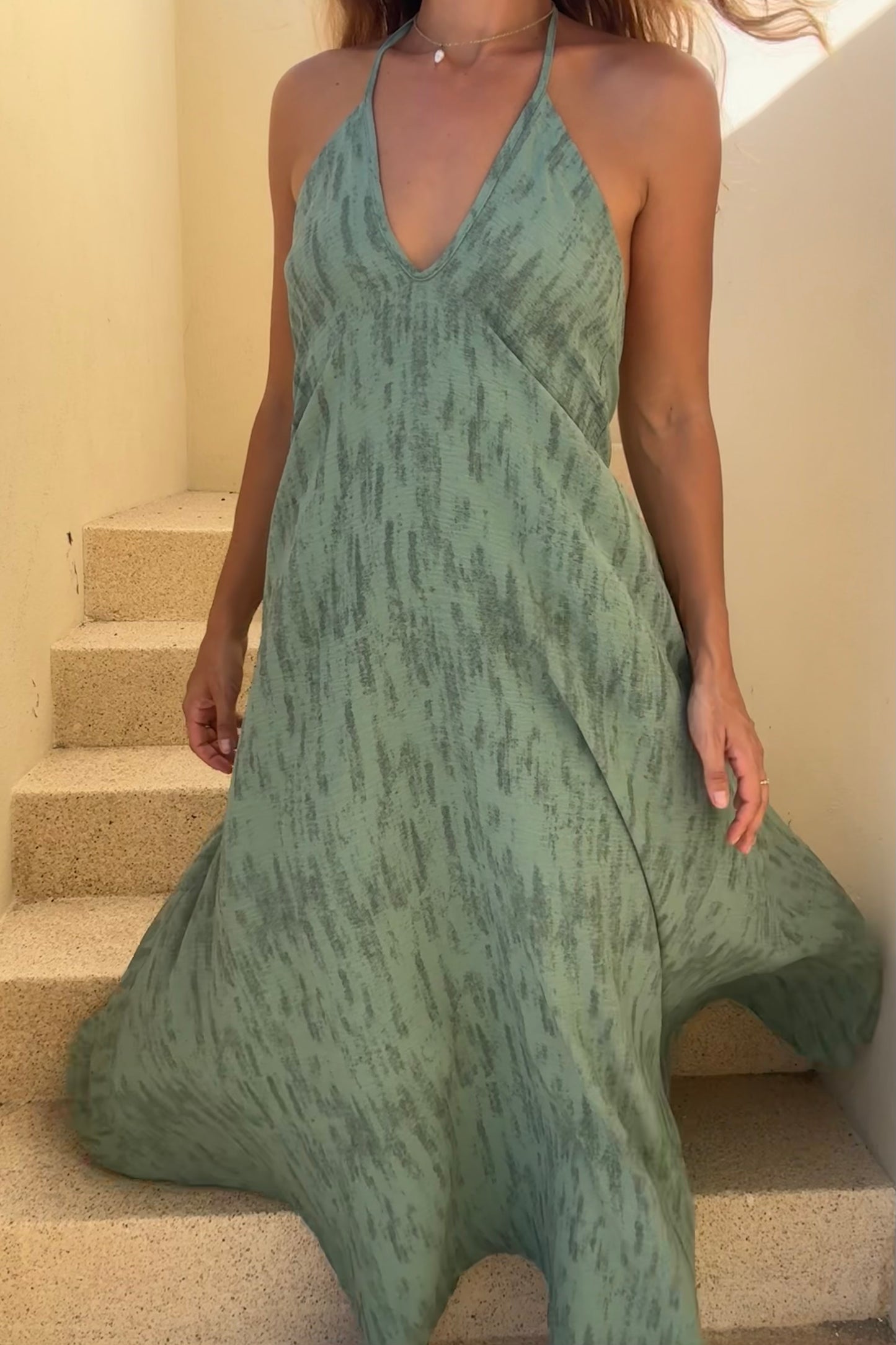 Vestido Moana Verde Jaspe
