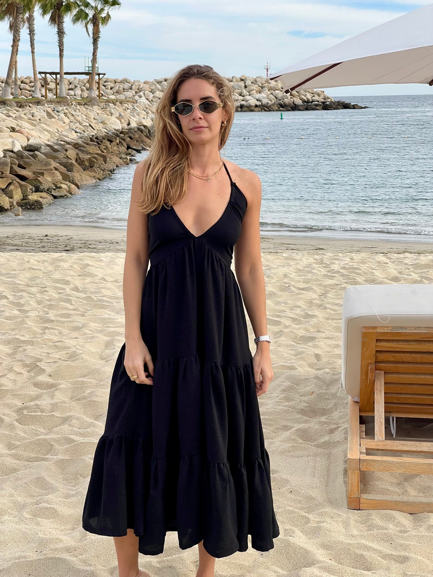 Vestido Esmeralda Negro