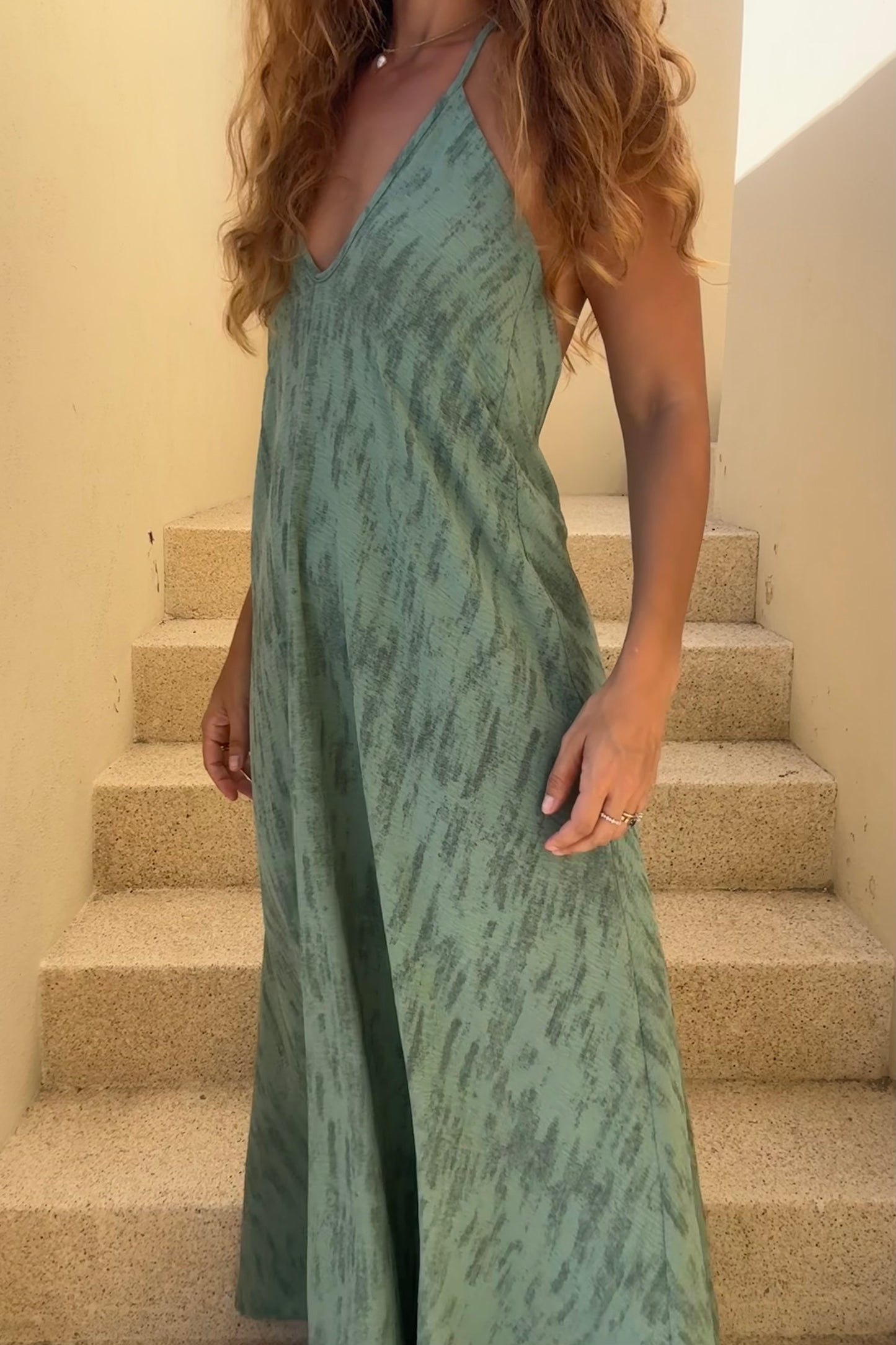 Vestido Moana Verde Jaspe