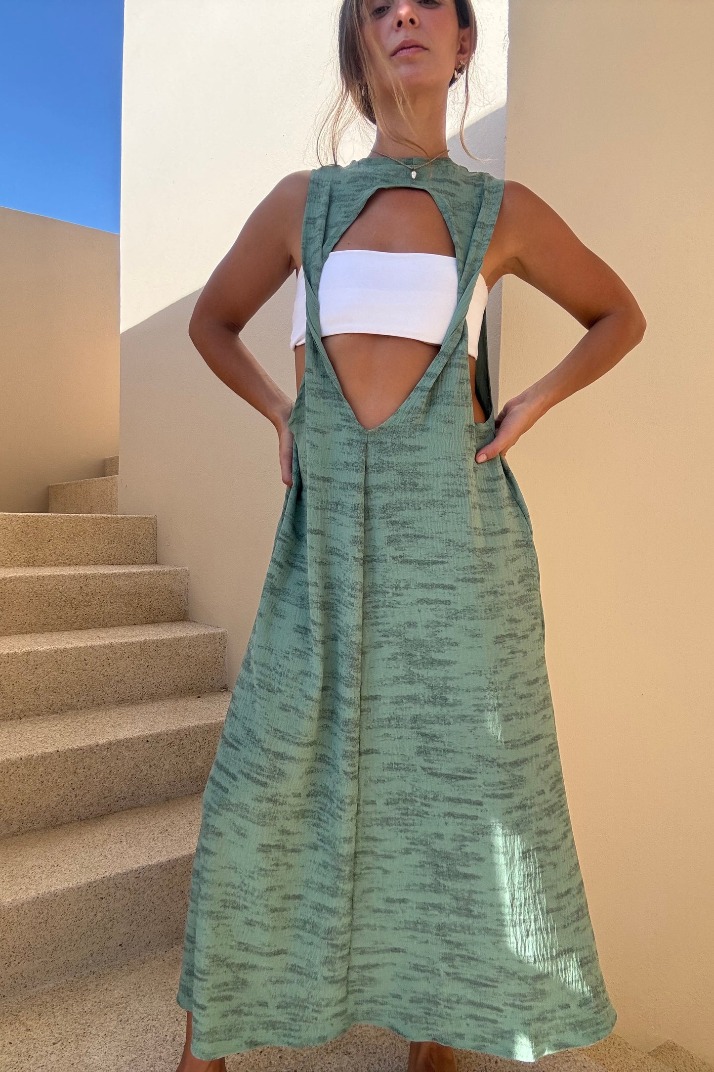 Vestido Julia Verde Jaspe