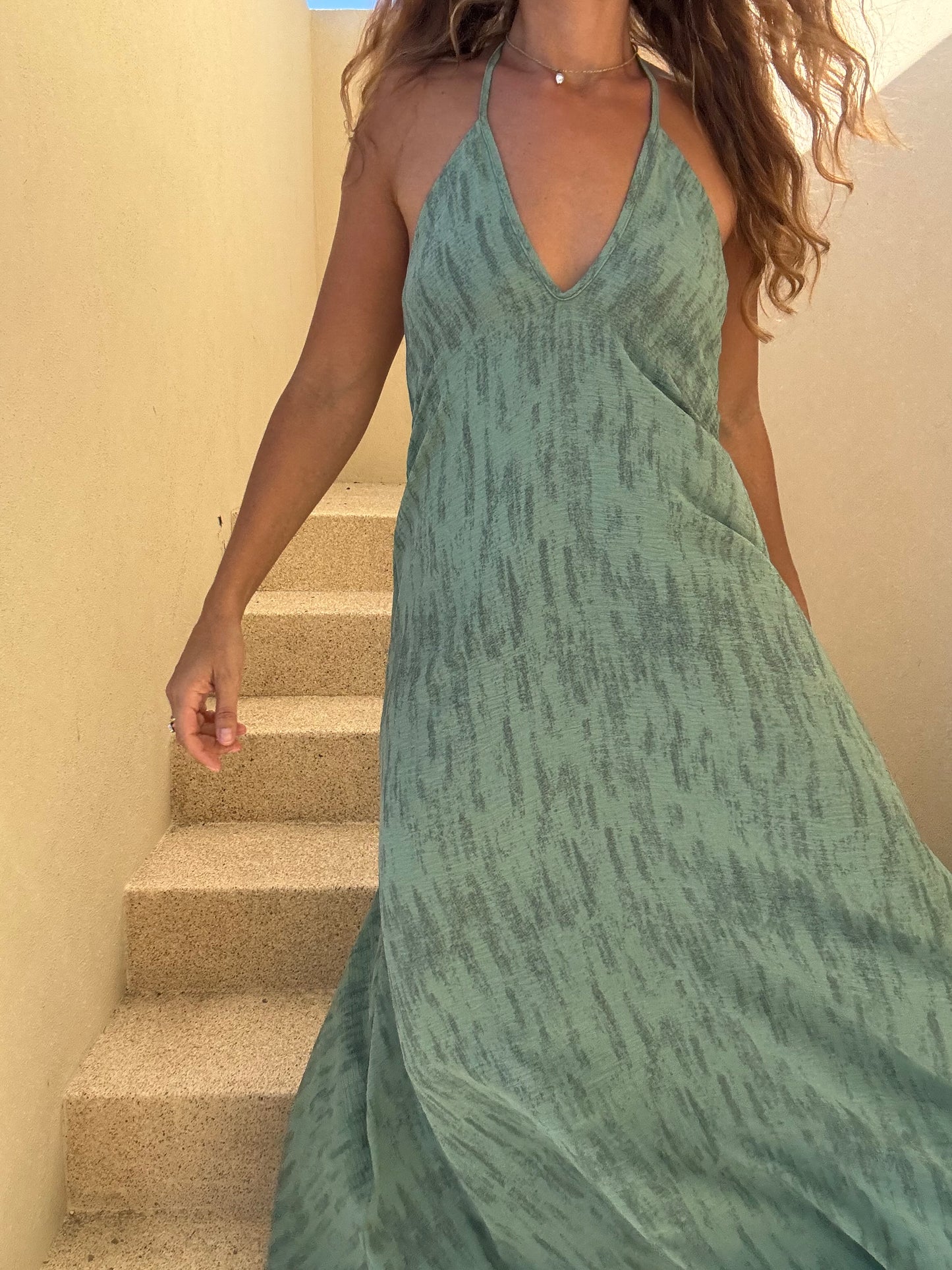 Vestido Moana Verde Jaspe