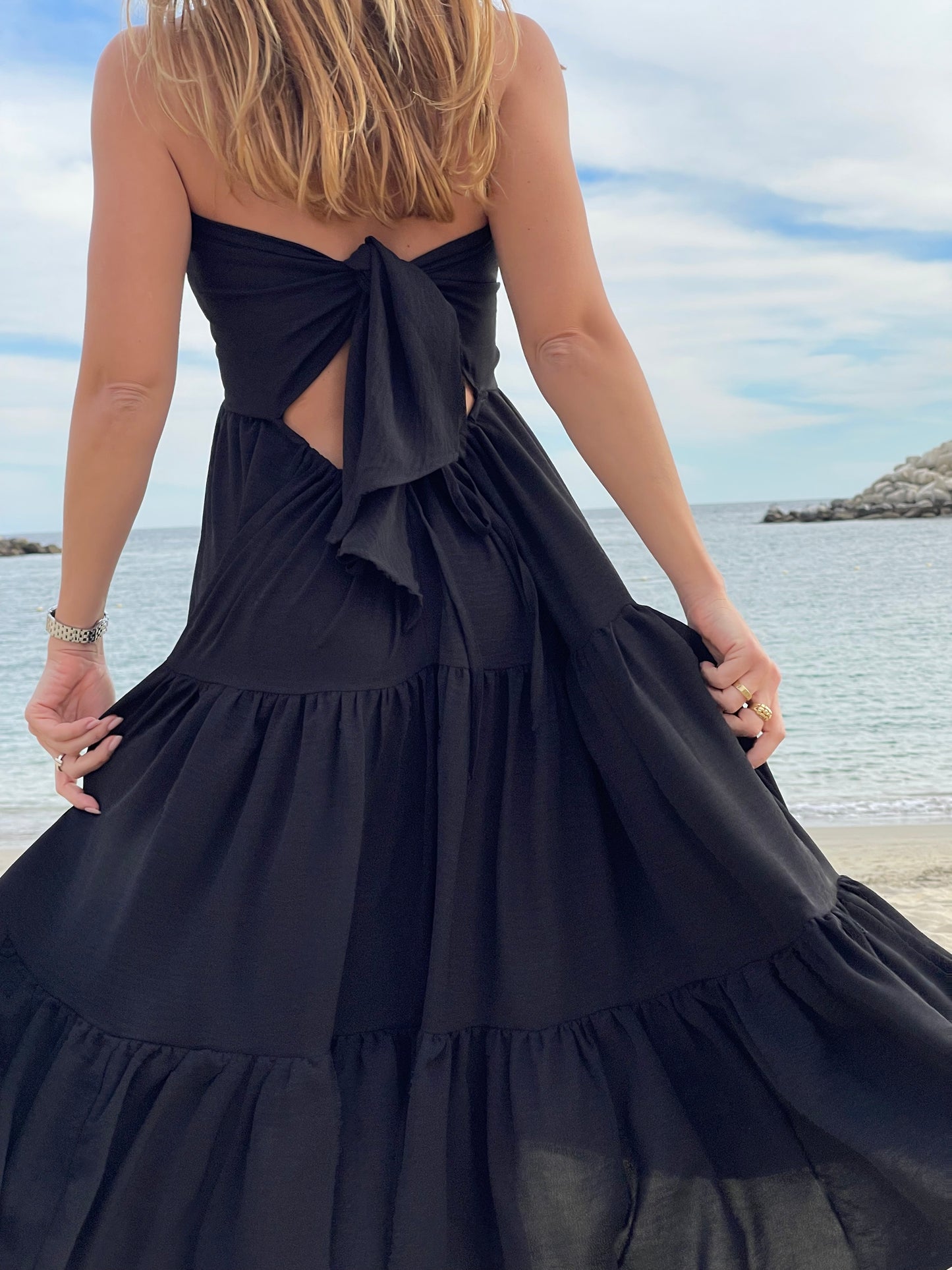Vestido Esmeralda Negro