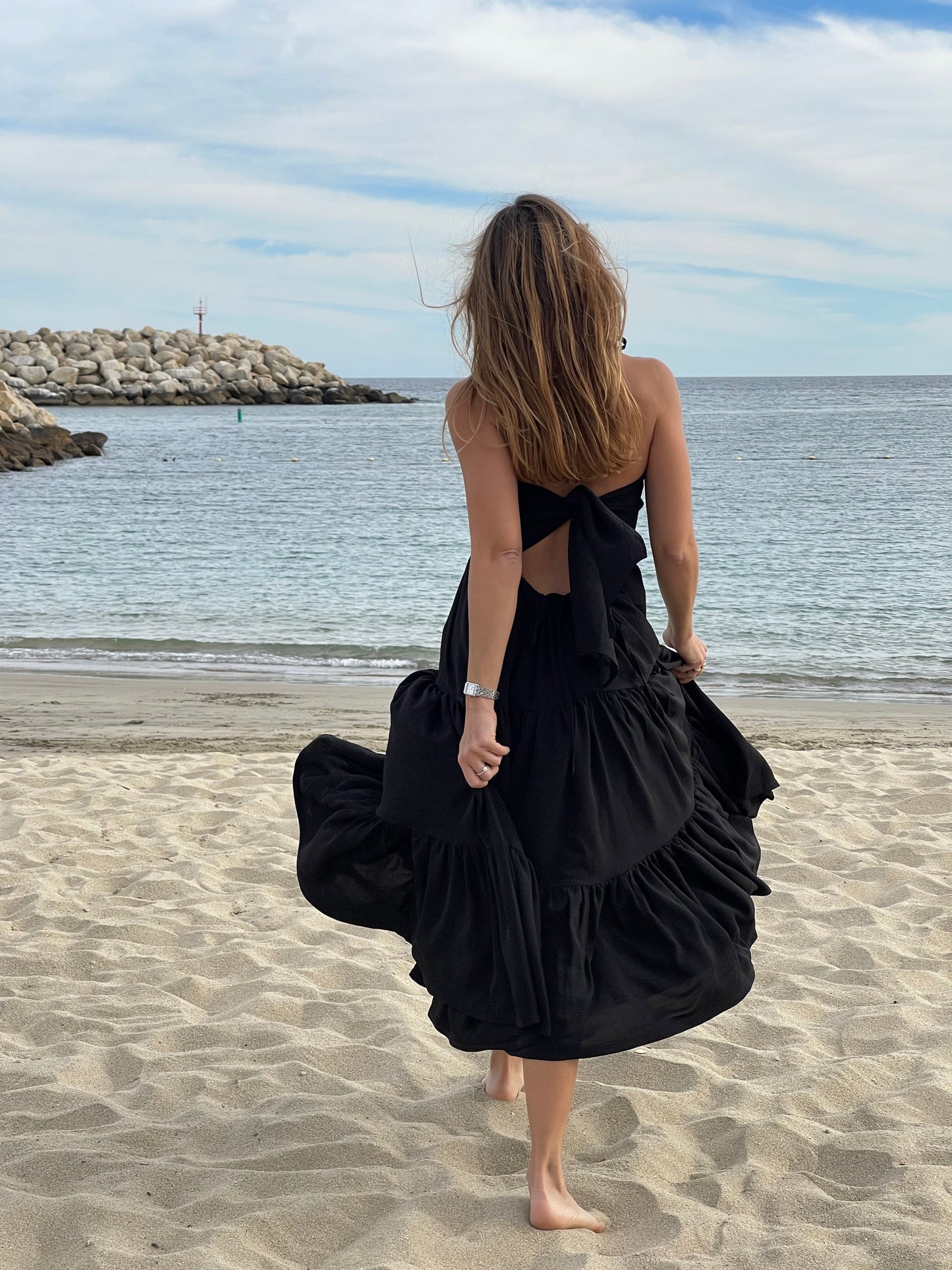 Vestido Esmeralda Negro