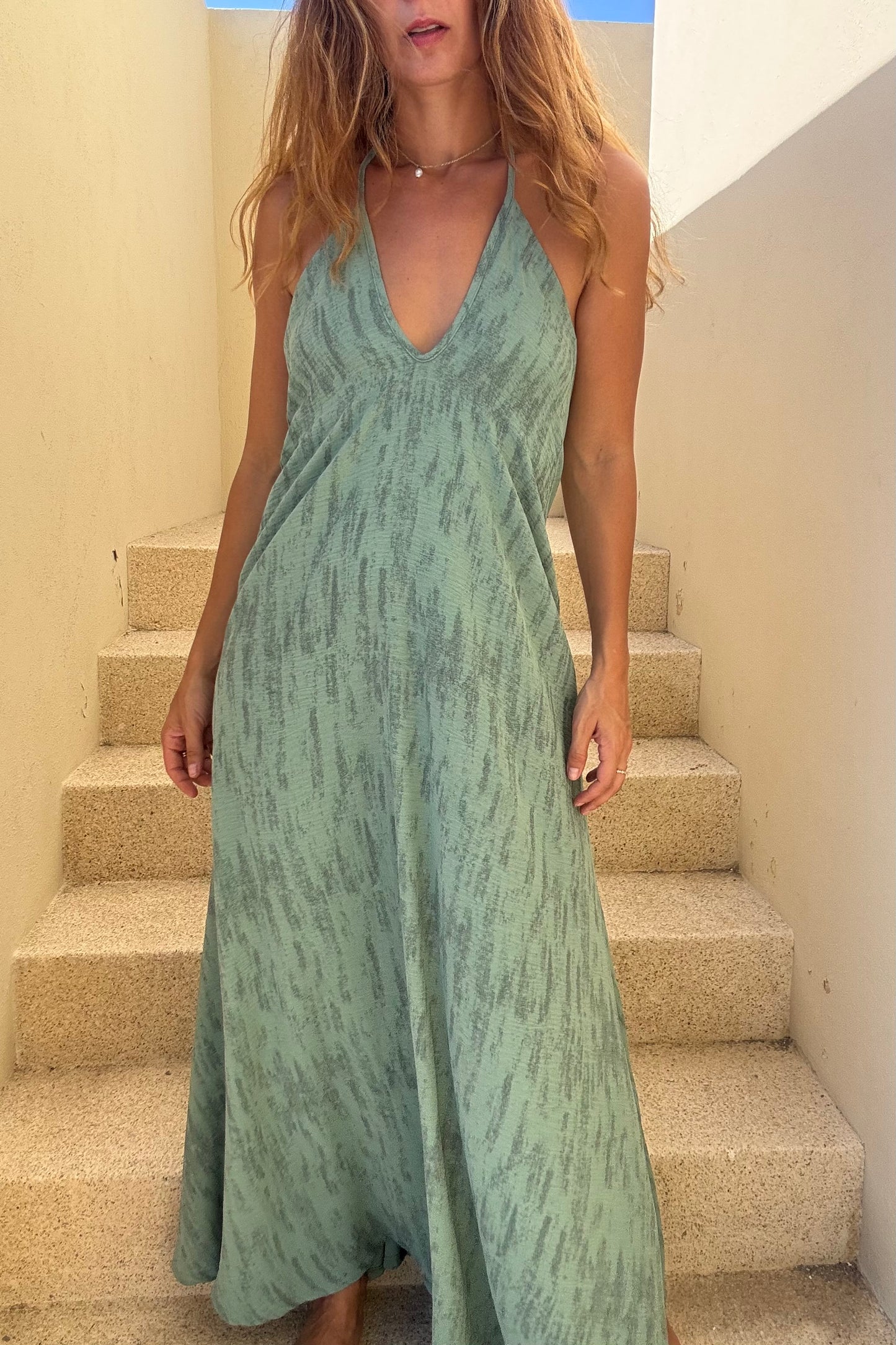 Vestido Moana Verde Jaspe