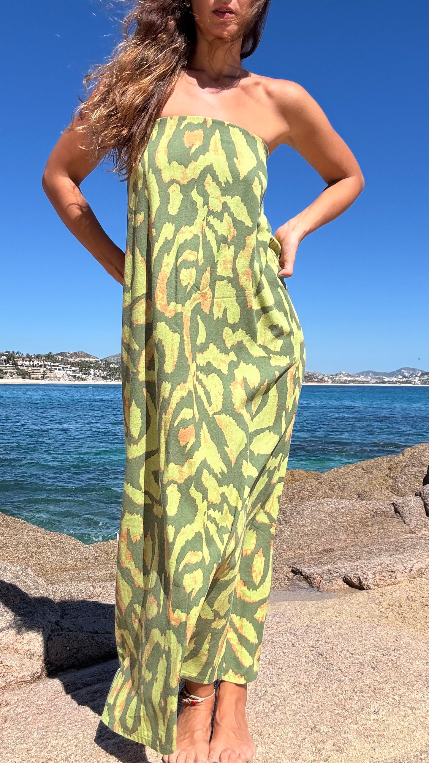 Vestido Ariel Lino Jungla