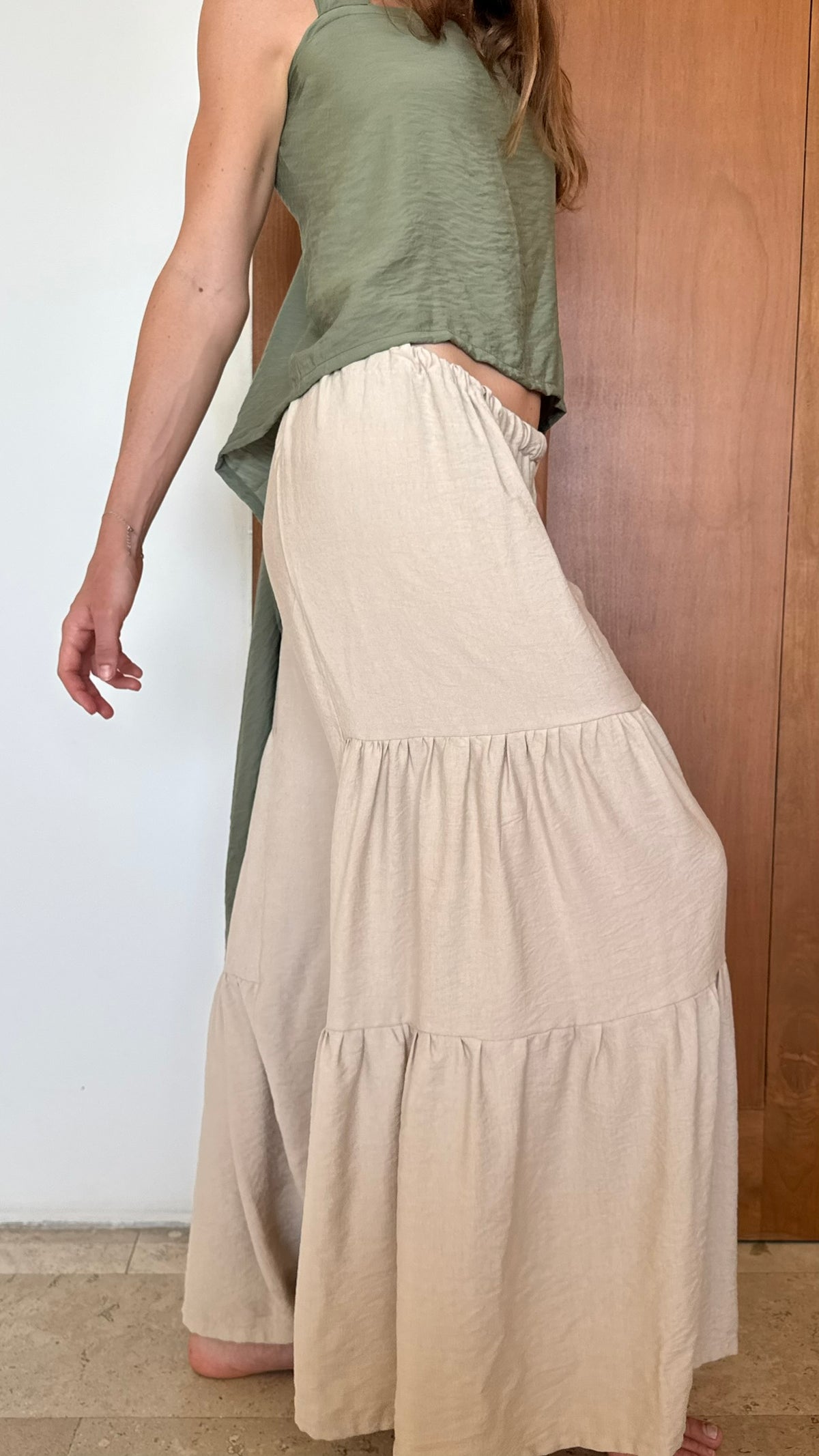 Pantalon Flow Beige