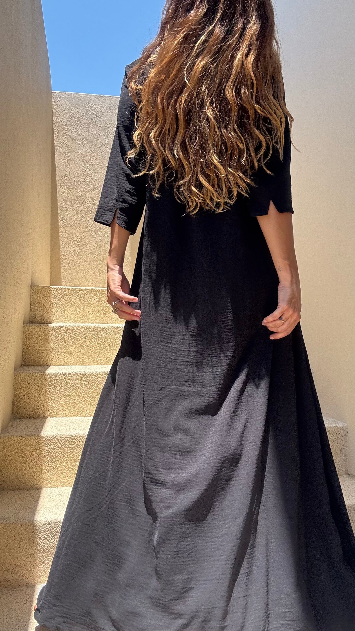 Vestido Camisero Negro