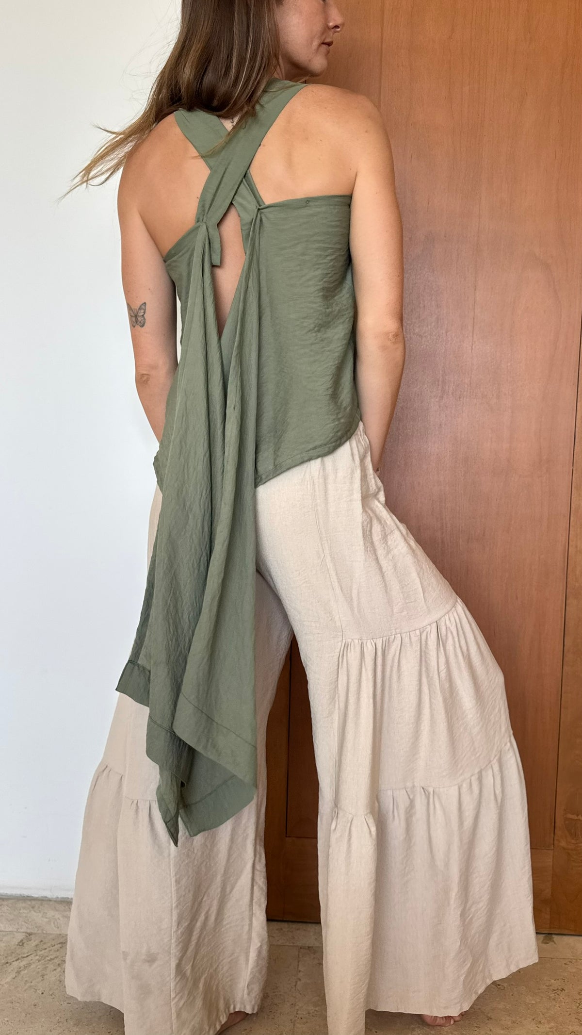 Pantalon Flow Beige