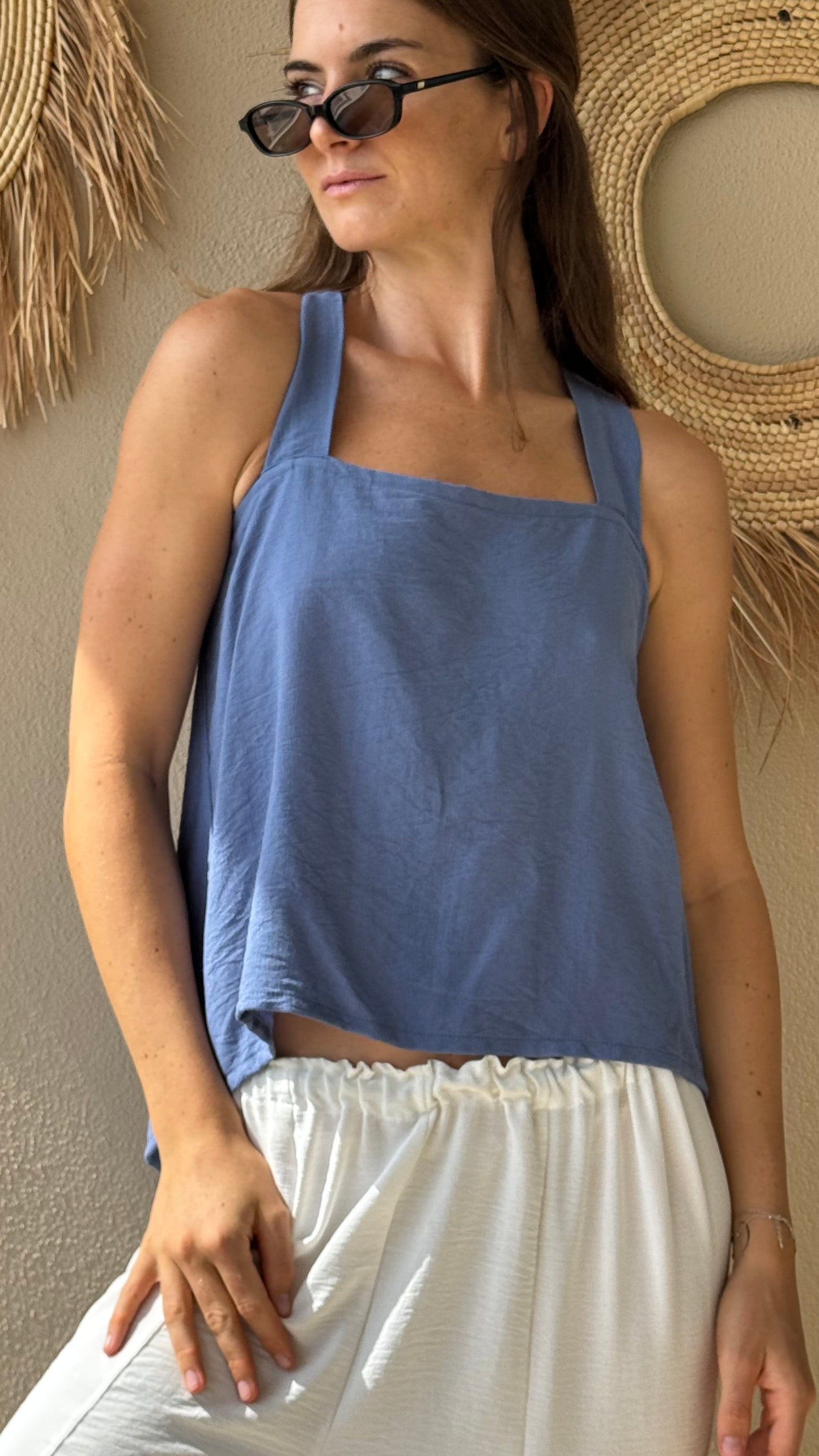 Top Aura denim