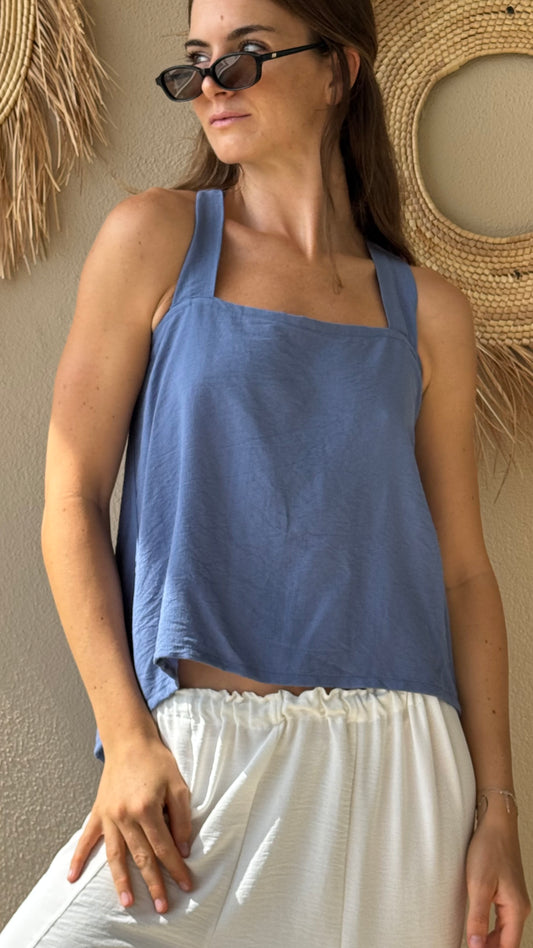 Top Aura denim