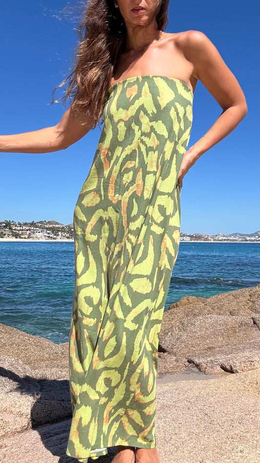 Vestido Ariel Lino Jungla