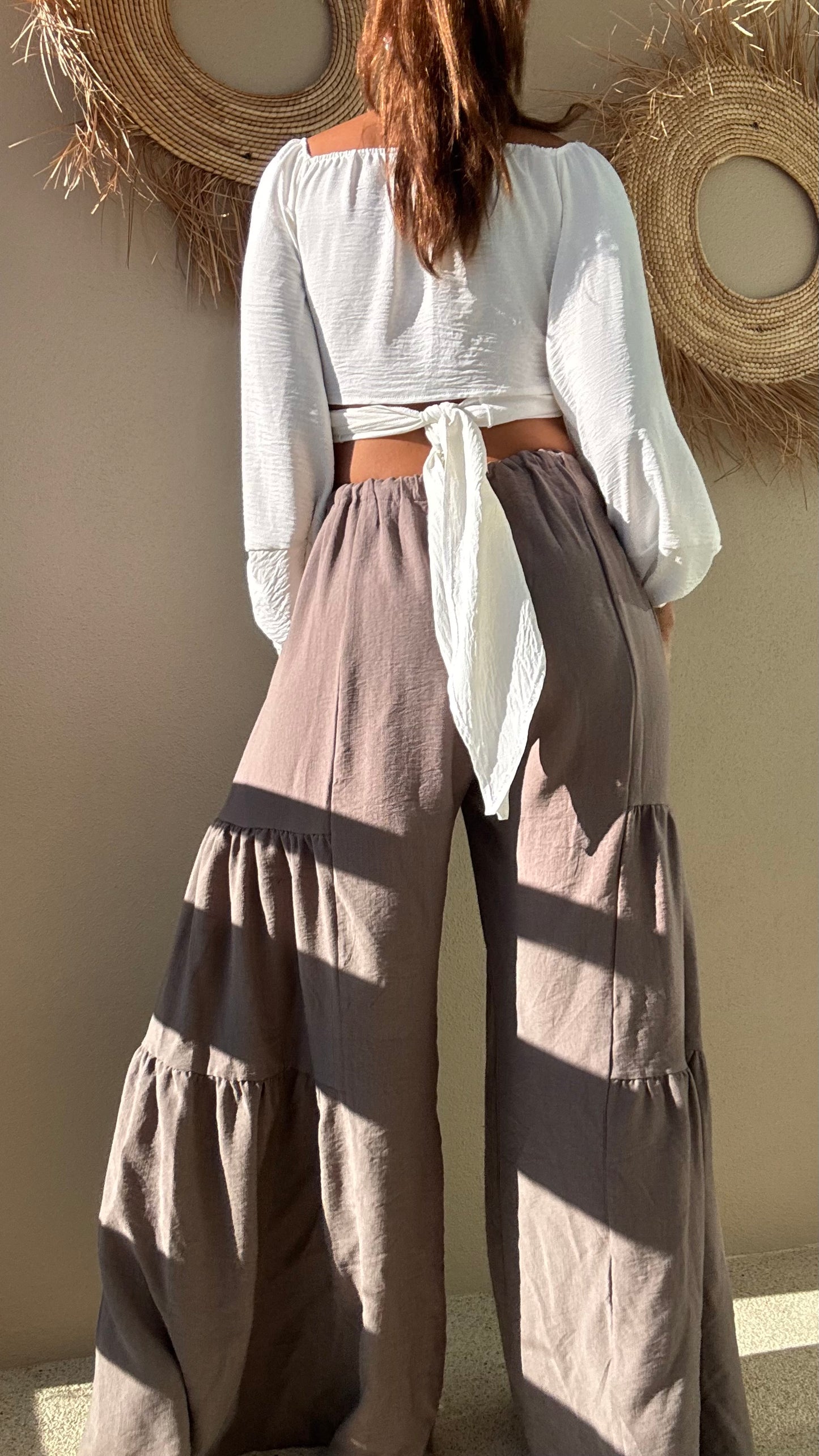 Pantalón Flow Taupe