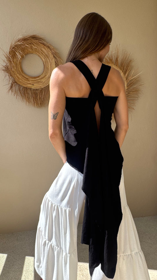 Top Aura negro