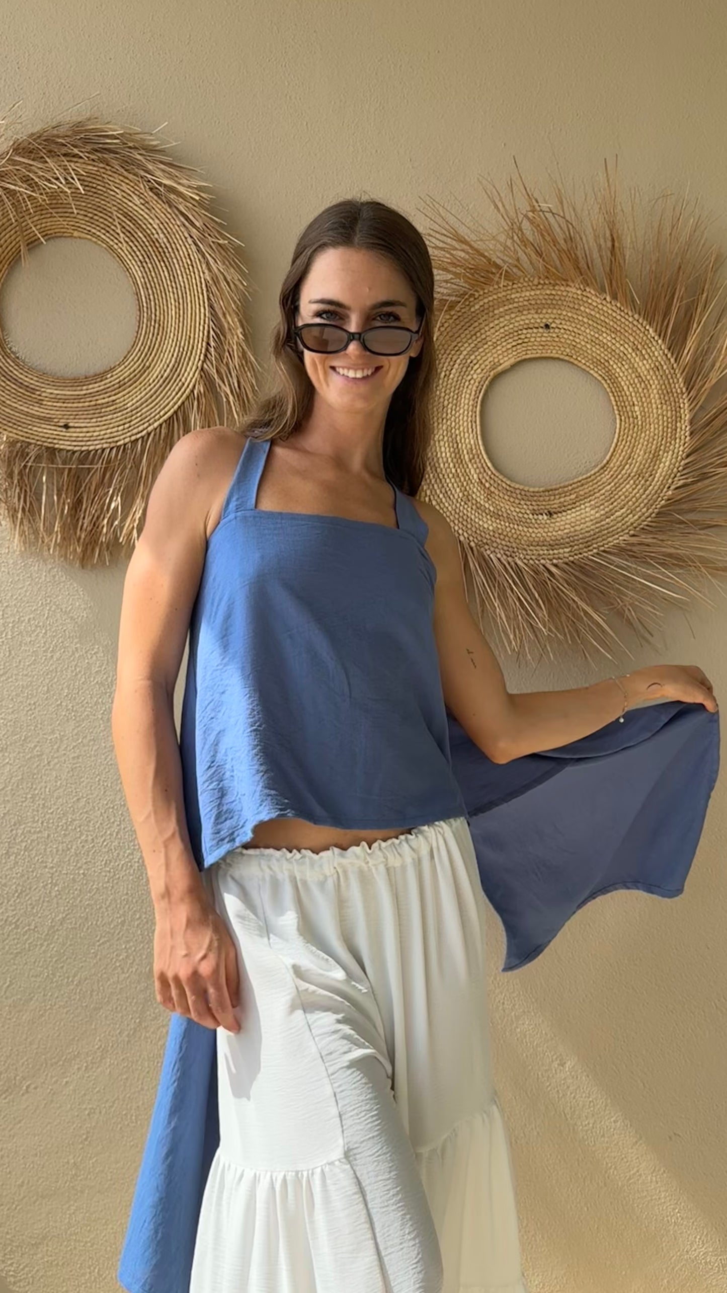 Top Aura denim