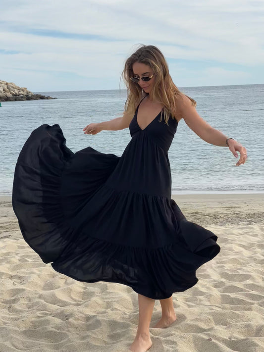 Vestido Esmeralda Negro