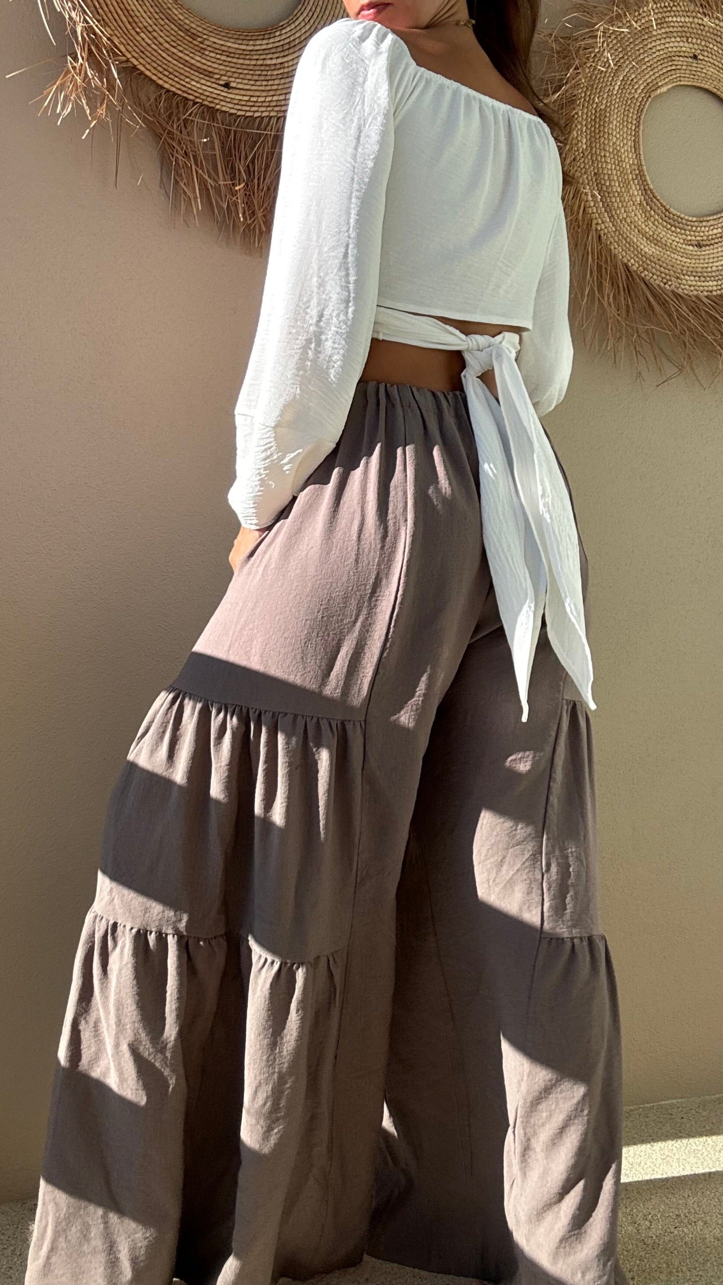Pantalón Flow Taupe