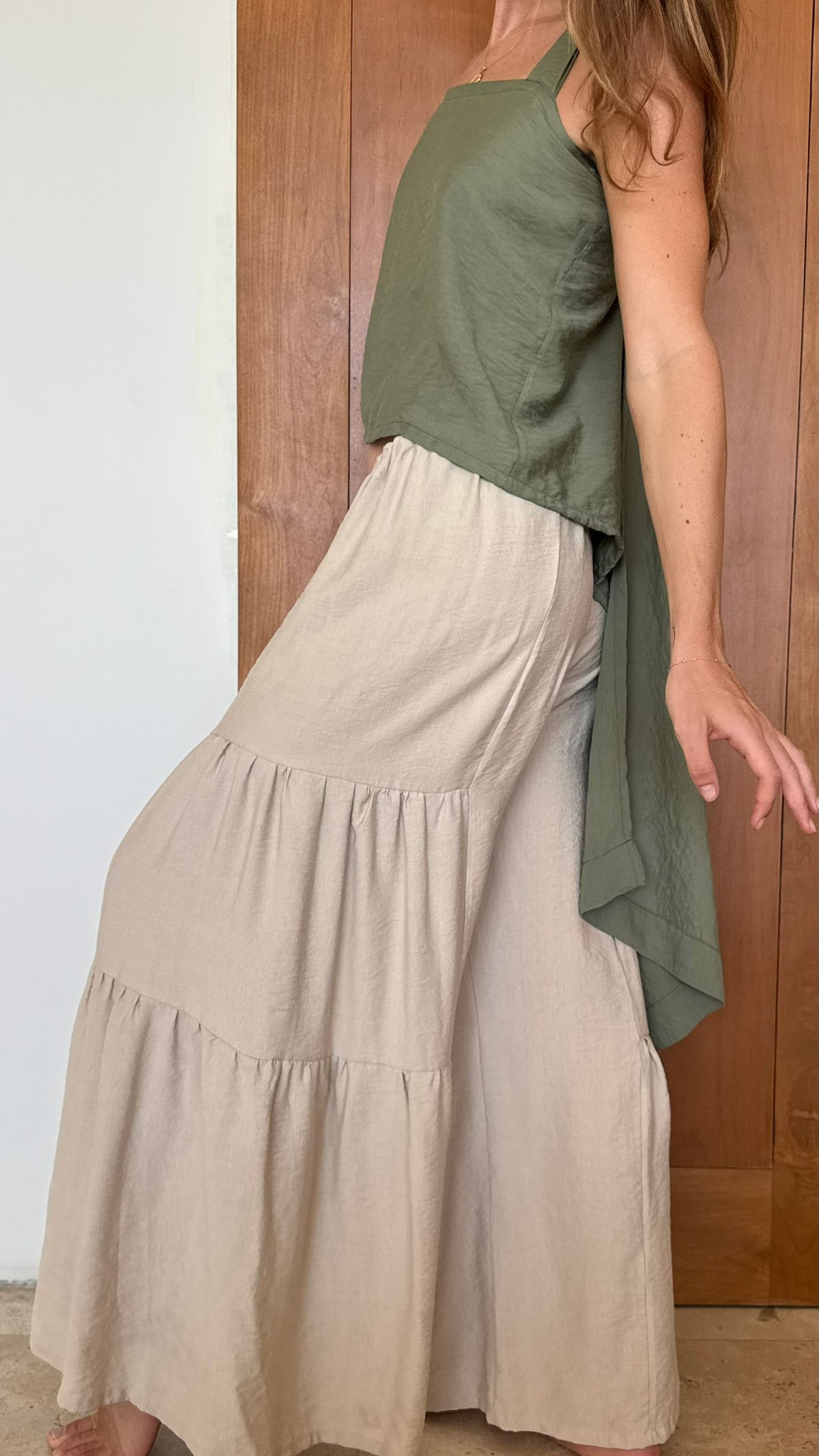 Pantalon Flow Beige