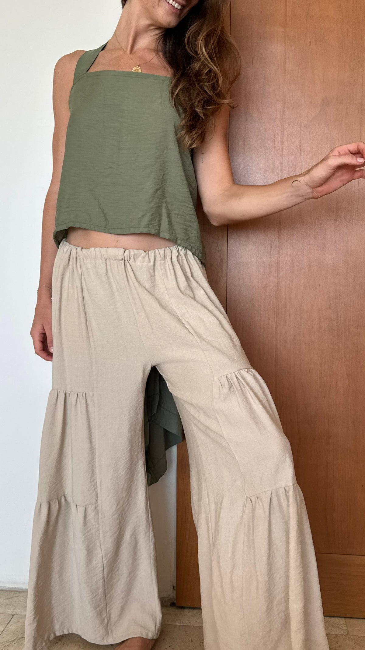 Pantalon Flow Beige