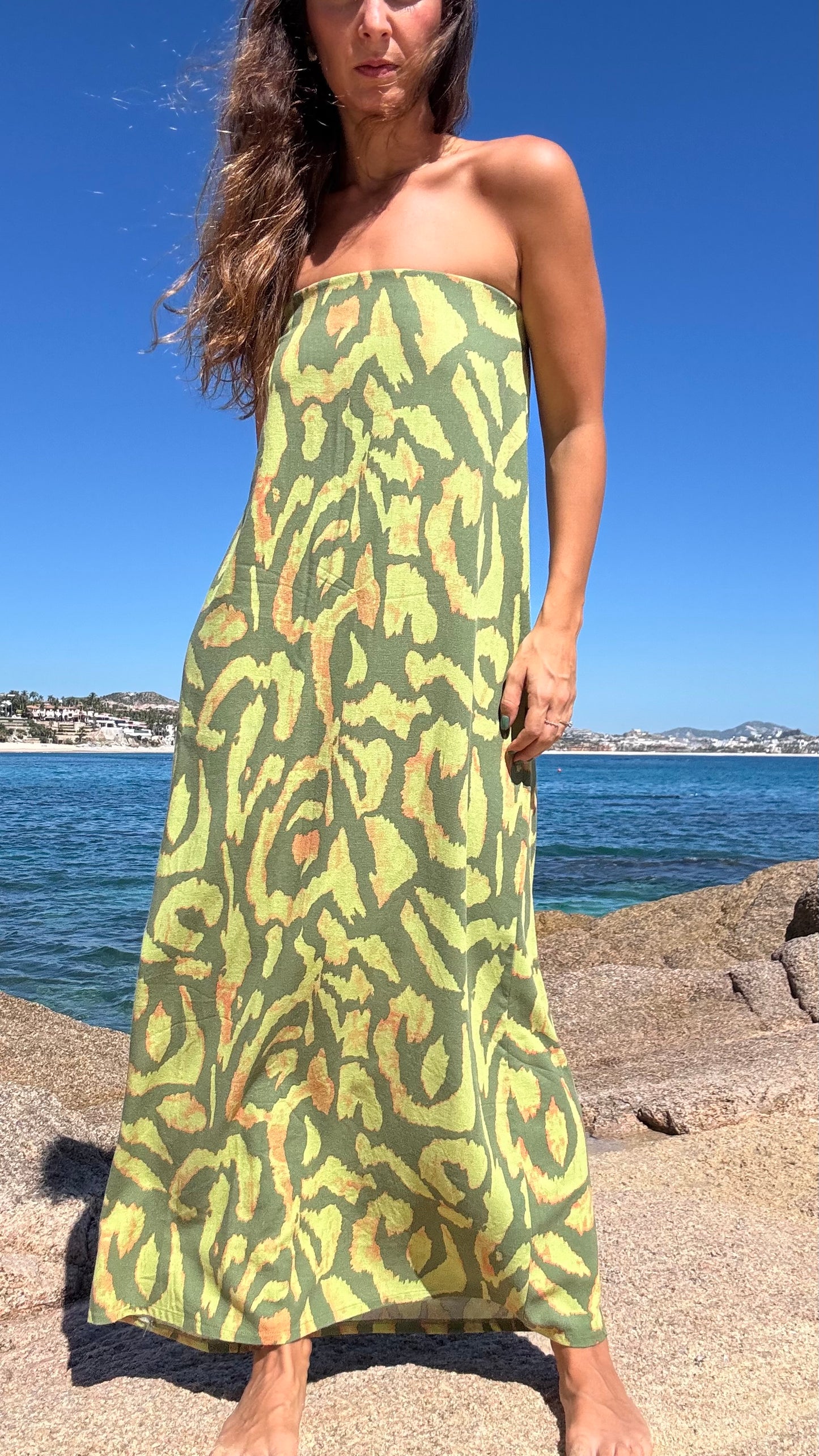 Vestido Ariel Lino Jungla